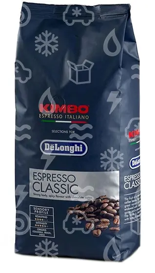 zrnková káva DeLonghi KIMBO Espresso Classic, 1 kg